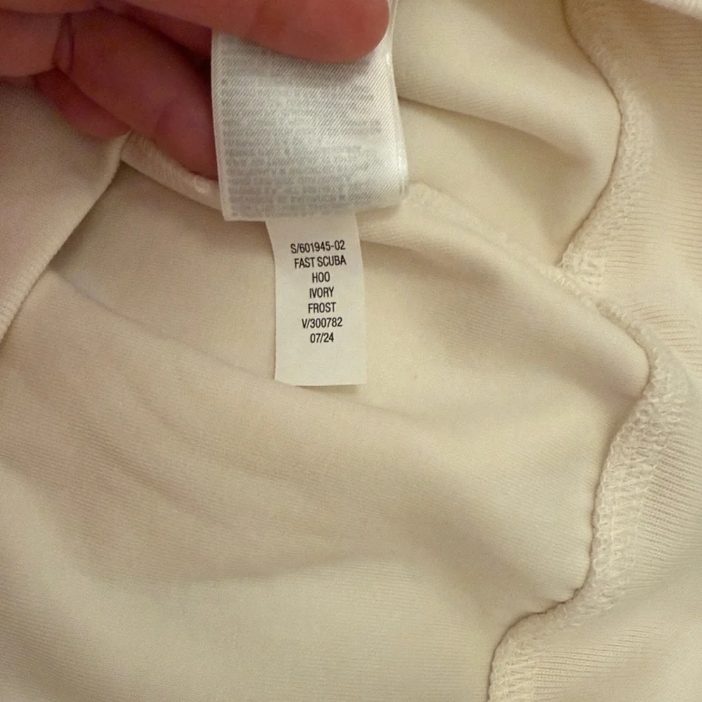 GAP Kids Cream Half Zip Hoodie Girls XL 12 Pullover Sweatshirt Ivory